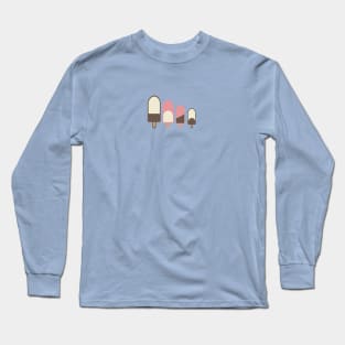 Cute Family of 4 Popsicle Figures Long Sleeve T-Shirt